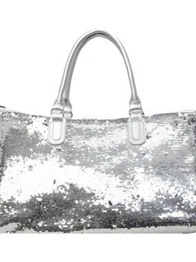 Premium Large Capacity Gym Travel Yoga Bag for Women Sequin Handbag with Wet or